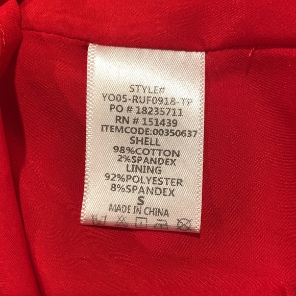 Red ruffle mini dress - Picture 13 of 14